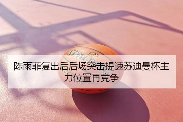 陈雨菲复出后后场突击提速苏迪曼杯主力位置再竞争