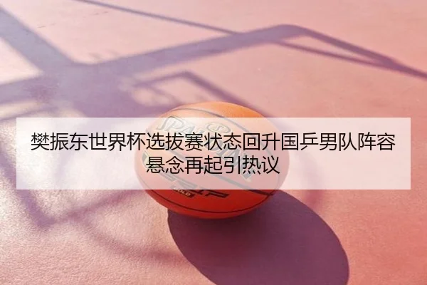樊振东世界杯选拔赛状态回升国乒男队阵容悬念再起引热议